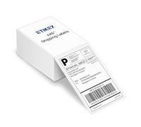 4x6 Direct Thermal Shipping Labels, Pack of 500, Perforated Fanfold, Commercial Grade Permanent Adhesive for Thermal Printers, Mailing & Shipping Packages
