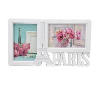 4x6 Double Photo Frame, Tower Design with Vertical Horizontal Opening, Decorative Picture Frame for Home Office Living Room Desk
