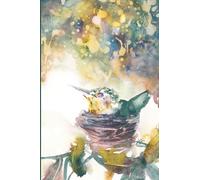 4x6" Inch Mini Pocket Sized Sketchbook Loose Watercolor Hummingbird Painting Cover: Small Easy to Carry Notebook for Artists | Tiny Paper Pad for ... Journal with Blank Pages for Creative Writing