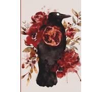 4x6" Inch Mini Pocket Sized Sketchbook Watercolor Crow and Pomegranate Cover: Small Easy to Carry Notebook | Tiny Paper Pad for Sketching and Note ... Compact Travel Sized Journal with Blank Pages