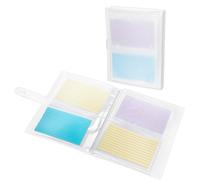 4x6 Index Card Holder Organizer, Clear Plastic Binder for Flash Card, Note Card Storage, Recipe Card Holder, 50 Sheets 200 Cards Capacityv
