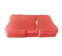 4x6 Photo Storage Box with Buckle and Fixed Partition Made from Acid PP Material, Suitable for Photos, Stickers, Jewelry, and Small Objects (red)