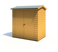 4x6 Shire Lewis Premium Double Door Reverse Apex Shed in shiplap