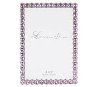 4x6 Silver Metal Sparkle Frame - Bright Lilac