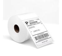 4''x6'' Thermal Shipping Labels, (100x150mm) 500 Labels/Roll Permanent Adhesive White Sticky Printer Labels Compatible with Zebra and Most Thermal Printers for Royal Mail, Etsy,Evri.