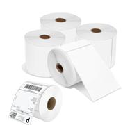 4x6 Thermal Shipping Labels - 500 Labels/Roll - Direct Thermal Printer Labels - Compatible with Zebra, Rollo, Munbyn, Dymo 4XL - Strong Adhesive, BPA Free - 1, 4 & 8 Rolls (4)