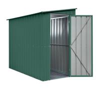 Mercia Globel 4 x 8 Lean-to Green Metal Shed, Green