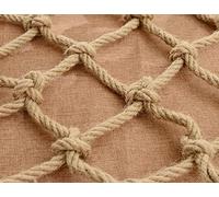 4x8m Kids Safety Net - Jute & Hemp Anti-Fall Mesh for Balconies Playgrounds & Climbing Ropes - Ultimate Outdoor Protection for Children