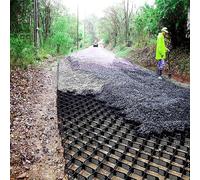 4x9 ft Heavy Duty Polyethylene Erosion Control Mesh Permeable Paver System for Driveway Shed & Garden Slope Stabilization Ground Stabilizing Solution