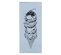 4x9 Slimline Stencil Ice Cream Cone