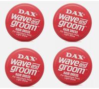 4xDax Wax Red Wave and Groom For Maximum hold, light shine 99g Tin