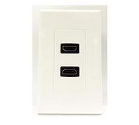 4xem Dual HDMI Wall Plate, White (4XWALLHDMI2)