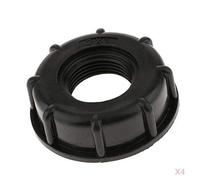 4xIBC Water Tank Adapter Screw Pressure Cover for 60mm Coarse Thread Outlet