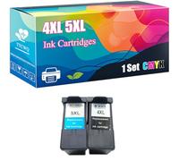 4XL 5XL Ink Cartridges Compatible for Lexmark X2690 X3690 X4690 X5690 X6690 Z2390 Z2490 Printers, High Yield 600 Pages, Clear Printing with Chip (1 Set)