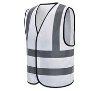 4XL 5XL white high vis vest Hi Vis Jacket high vis Reflective Safety Vest High Visibility hi viz vis Executive Waistcoat