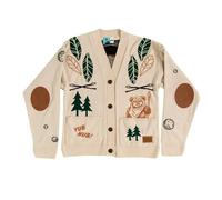 (4XL, Beige) Star Wars Unisex Adult Ewok Forest Cardigan