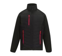 (4XL, Black/Classic Red) Regatta Mens Full Zip Padded Jacket
