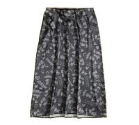 (4XL, Black) Disney Womens/Ladies Mickey Mouse & Minnie Mouse Patterned Satin Midi Skirt
