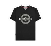 (4XL, Black) Lambretta Mens Target Two Tone T-Shirt