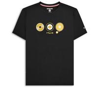 (4XL, Black) Lambretta Mens Vinyl Tee Big & Tall T-Shirt Short Sleeve Graphic Top Plus Size
