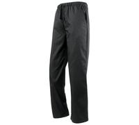 (4XL, Black) Premier Unisex Adult Essential Checked Chef Trousers