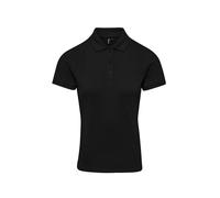 (4XL, Black) Premier Womens/Ladies Coolchecker Plus Polo Shirt