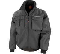 (4XL, Black) Result Mens Sabre Pilot Jacket
