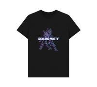 (4XL, Black) Rick and Morty 3D Unisex T-Shirt