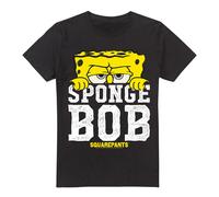 (4XL, Black) SpongeBob SquarePants Mens Large Icon T-Shirt