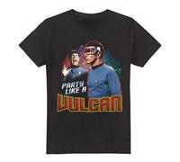 (4XL, Black) Star Trek Mens Party Like a Vulcan T-Shirt