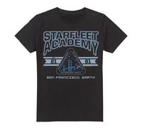 (4XL, Black) Star Trek Mens Starfleet Academy Earth T-Shirt