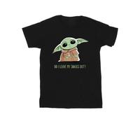 (4XL, Black) Star Wars Mens The Mandalorian Grogu Snacks Meme T-Shirt
