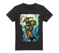 (4XL, Black) Teenage Mutant Ninja Turtles Mens Cool Rainbow Warriors T-Shirt