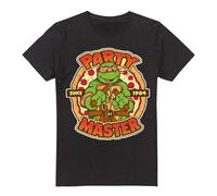 (4XL, Black) Teenage Mutant Ninja Turtles Mens Mikey Party Master T-Shirt