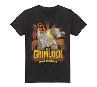 (4XL, Black) Transformers Unisex Adult Generations Me Grimlock King Of The Dinobots T-Shirt