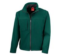 (4XL, Bottle Green) Result Mens Softshell Premium 3 Layer Performance Jacket (Waterproof, Windproof & Breathable)