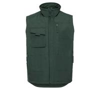 (4XL, Bottle Green) Russell Mens Heavy Duty Gilet