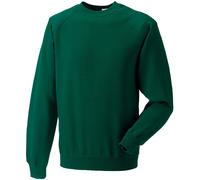 (4XL, Bottle Green) Russell Mens Spotshield Raglan Sweatshirt