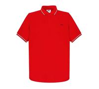 (4XL, Cherry Red) Slazenger Mens Contrast Tipped Polo Shirt