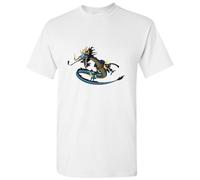 (4XL) Chinese Mystical Dragon God Art White Men T Shirt Tee Top