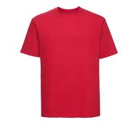 (4XL, Classic Red) Russell Mens Classic Ringspun Cotton T-Shirt