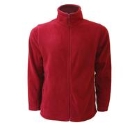 (4XL, Classic Red) Russell Mens Full Zip Outdoor Fleece Jacket