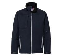 (4XL, French Navy) Russell Mens Bionic Softshell Jacket