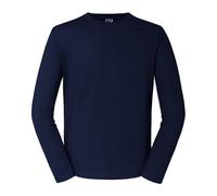 (4XL, French Navy) Russell Mens Classic Long-Sleeved T-Shirt