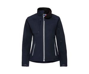 (4XL, French Navy) Russell Womens/Ladies Bionic Soft Shell Jacket