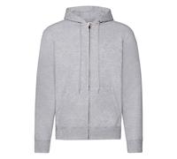 Fruit of the Loom Mens Classic Heather Zipped Hoodie (Heather Grey) - Size 4XL