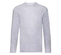 (4XL, Heather Grey) Fruit Of The Loom Mens Original Long Sleeve T-Shirt