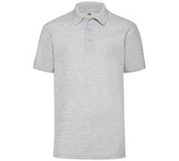 (4XL, Heather Grey) Fruit of the Loom Mens Pique Polo Shirt
