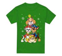 (4XL, Kelly Green) Paw Patrol Mens Christmas Tree T-Shirt