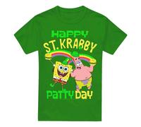 (4XL, Kelly Green) SpongeBob SquarePants Mens St Krabby Patty Day St Patricks Day T-Shirt